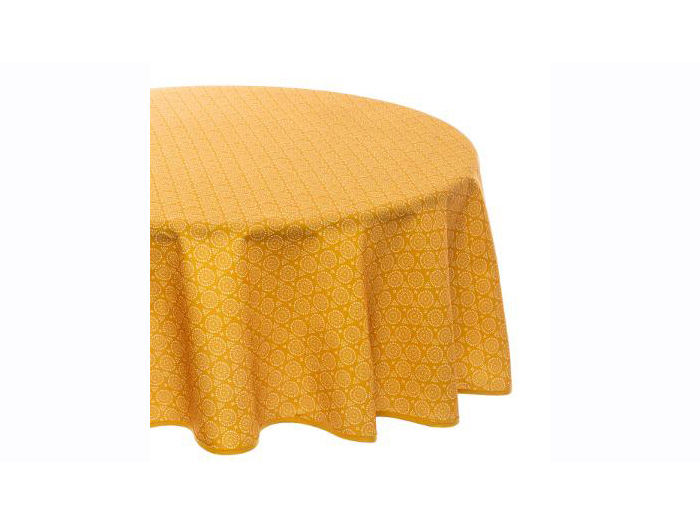ethnic-print-polyester-round-tablecloth-in-mustard-yellow-180-cm