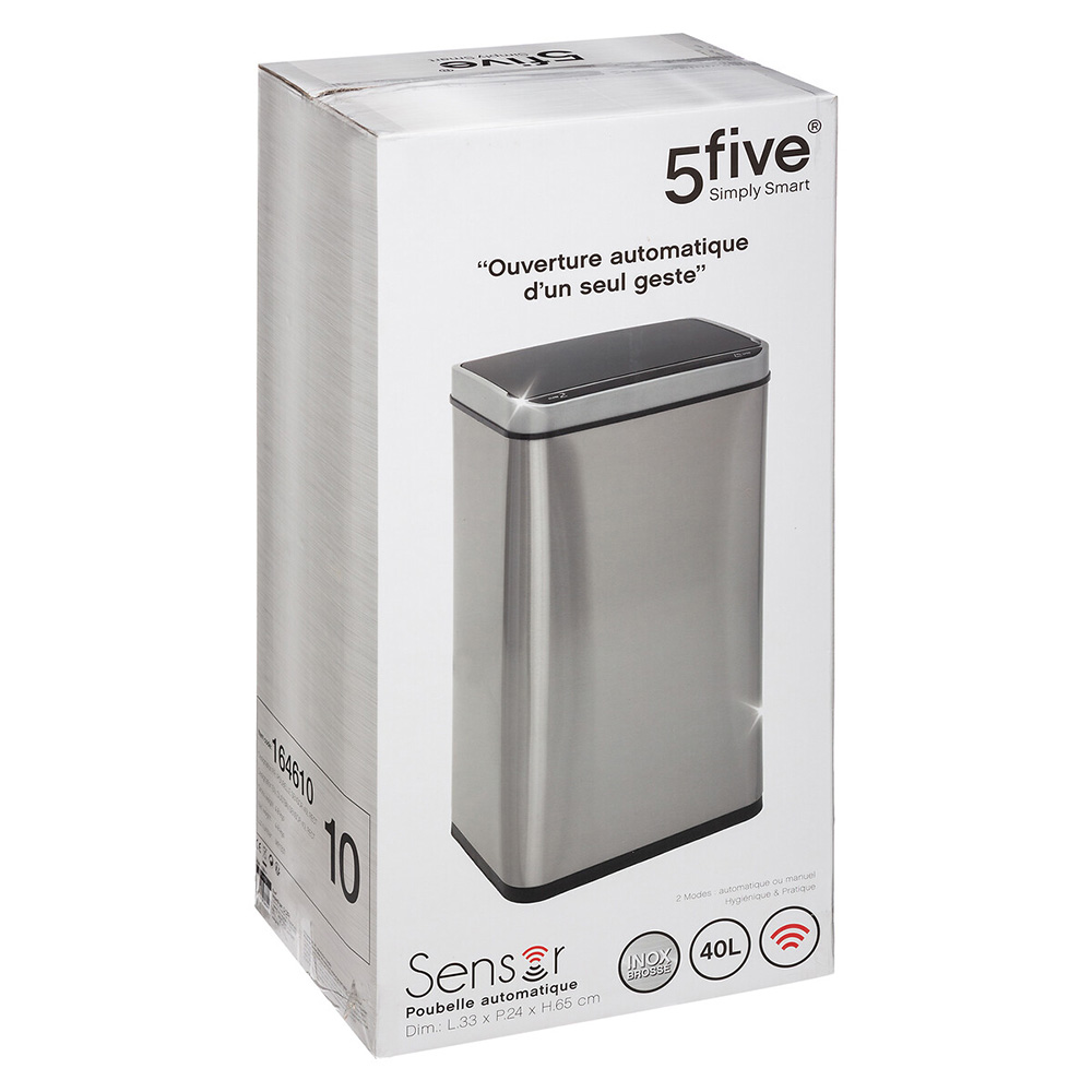 5five-sensor-stainless-steel-waste-bin-silver-40l