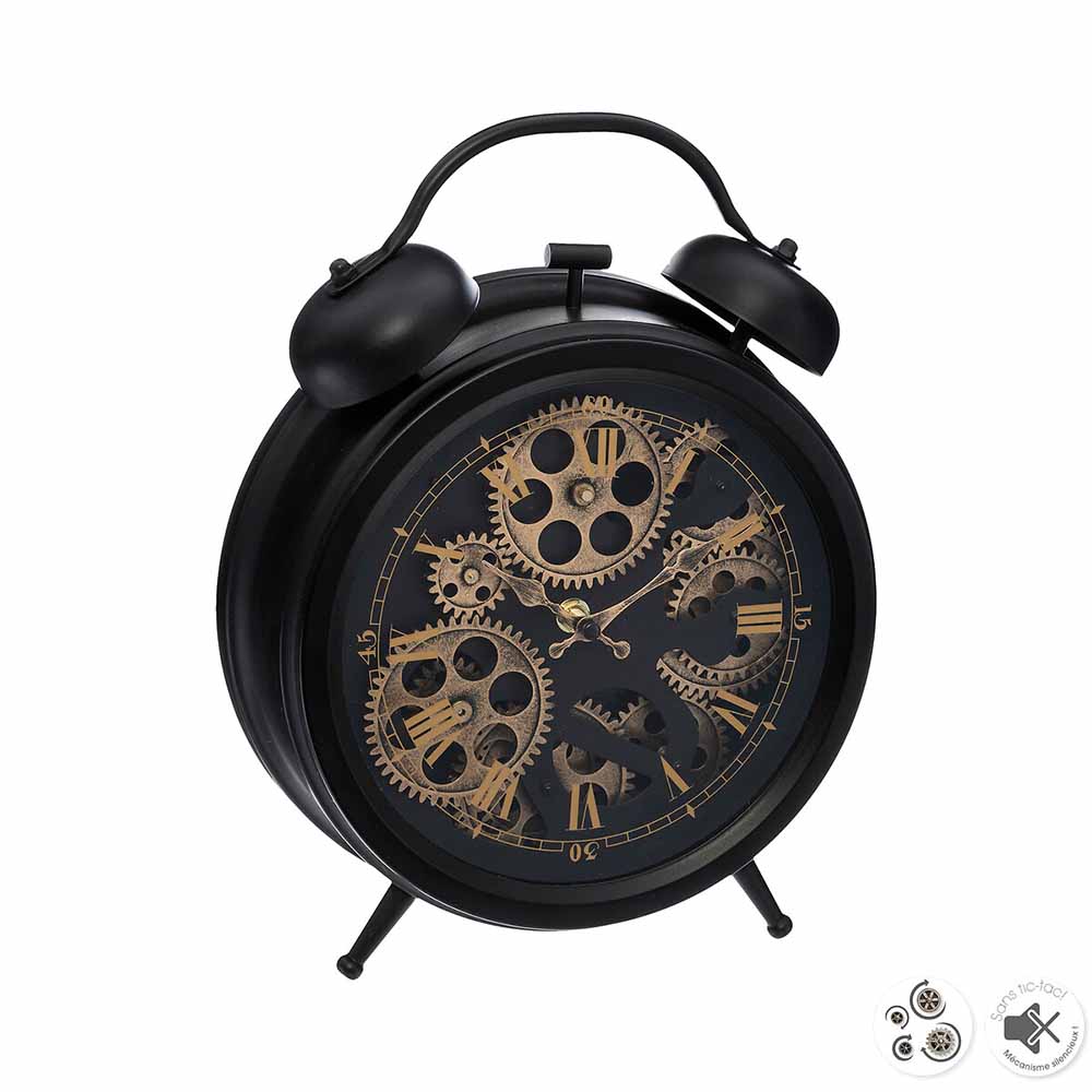 atmosphera-janis-gear-design-table-clock-33cm