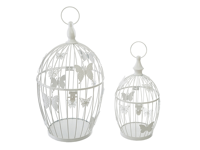 atmosphera-butterfly-design-bird-cage-set-of-2-pieces-white