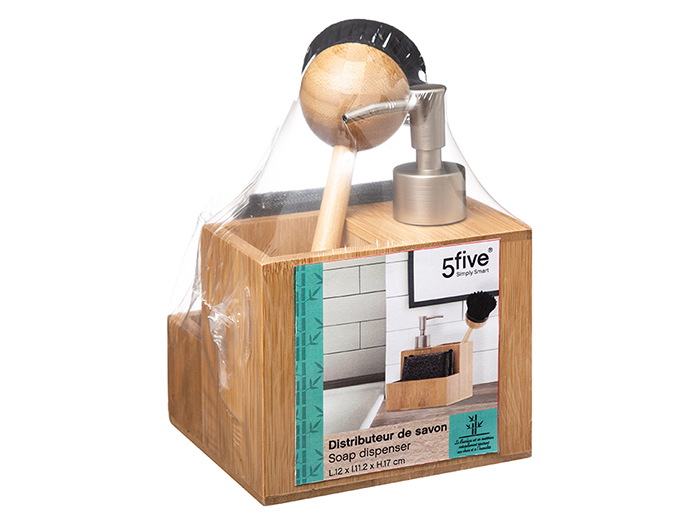 bamboo-kitchen-sink-caddy-with-liquid-soap-dispenser-sponge-and-brush-13-5cm-x-12cm-x-17cm