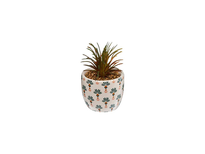 artificial-cactai-plant-in-mediterrean-print-ceramic-pot-4-assorted-colours-7cm-x-9cm