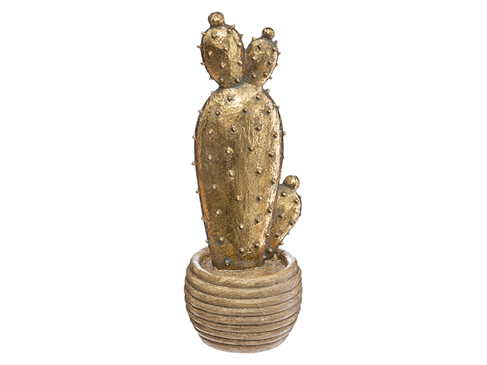 atmosphera-coraline-polyresin-cactus-plant-gold-30cm-3-assorted-designs