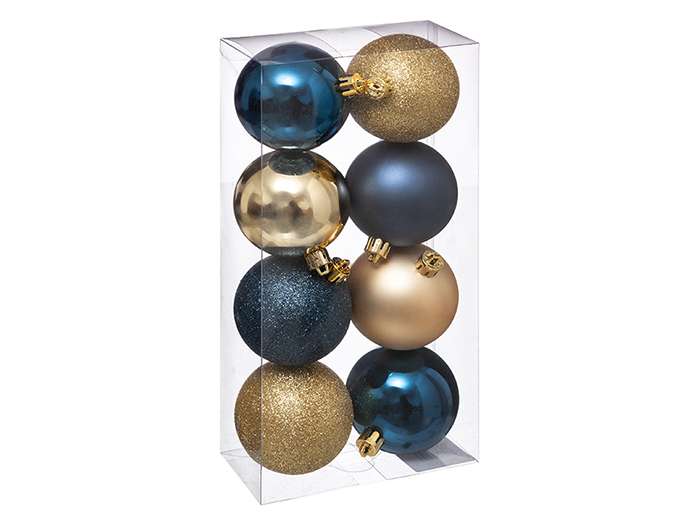 christmas-round-baubles-pack-of-8-blue-and-gold-7cm