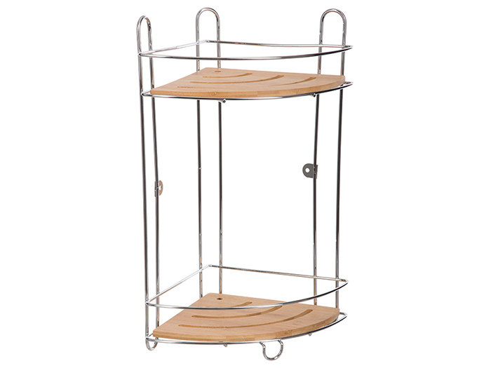bamboo-and-metal-corner-shower-caddy