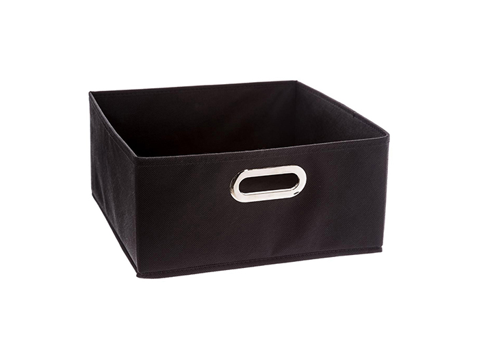 fabric-storage-box-dark-grey-31cm-x-15cm