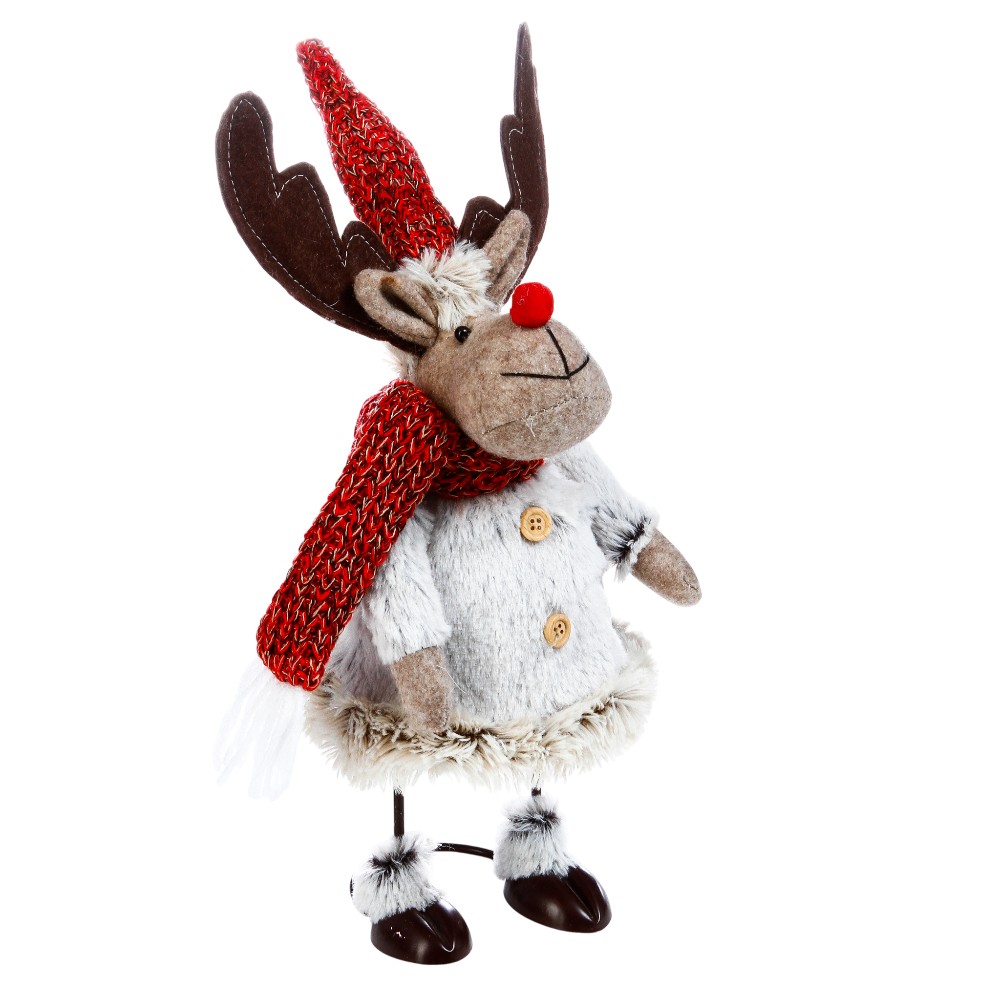 atmosphera-christmas-figurine-on-metal-frame-35-cm-2-assorted-designs