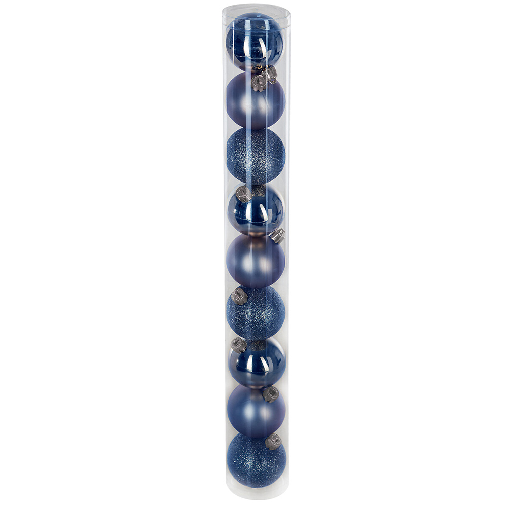 atmosphera-glossy-night-christmas-baubles-blue-set-of-9-pieces-6cm