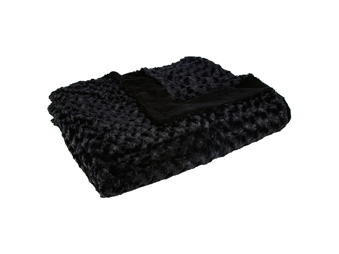 atmosphera-faux-fur-blanket-throw-over-black-180cm-x-230cm