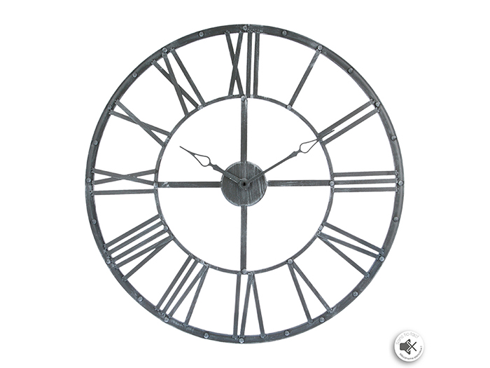grey-metal-vintage-clock-70-cm