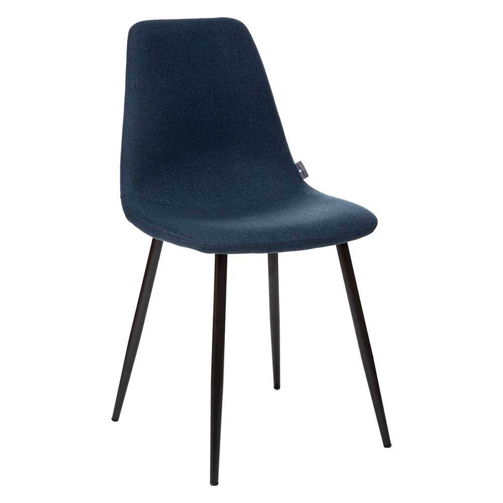 atmosphera-tyka-fabric-dining-chair-blue-with-black-legs