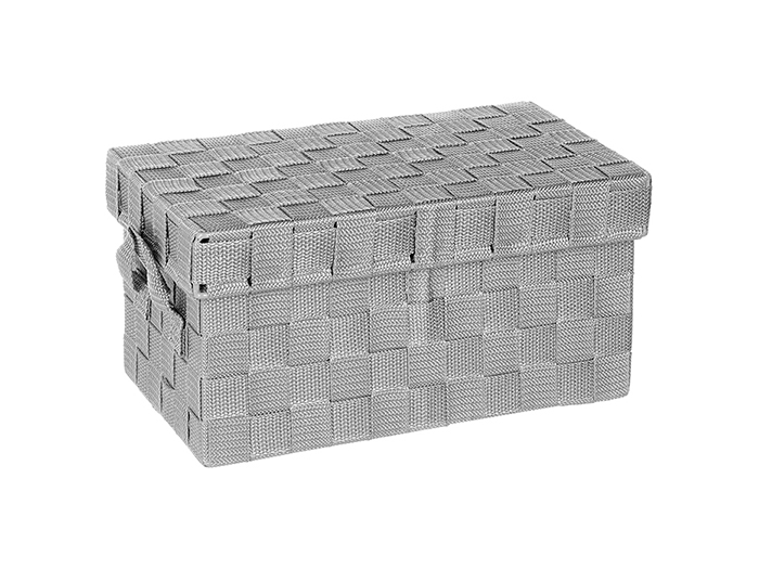 polypropylene-storage-basket-with-lid-light-grey-30cm-x-18cm-x-15cm