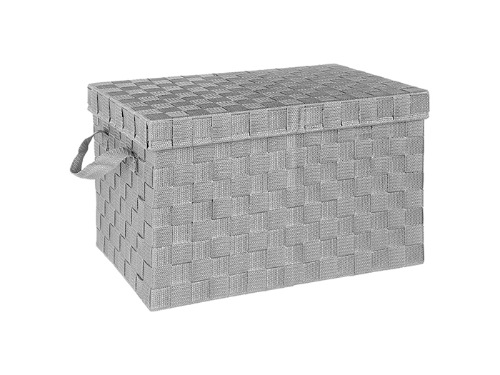 polypropylene-storage-basket-with-lid-light-grey-40cm-x-28cm-x-26cm