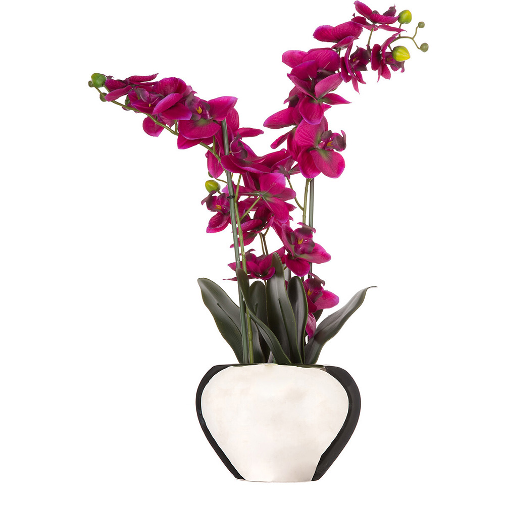 atmosphera-artificial-orchid-flower-in-ceramic-pot-2-assorted-colours