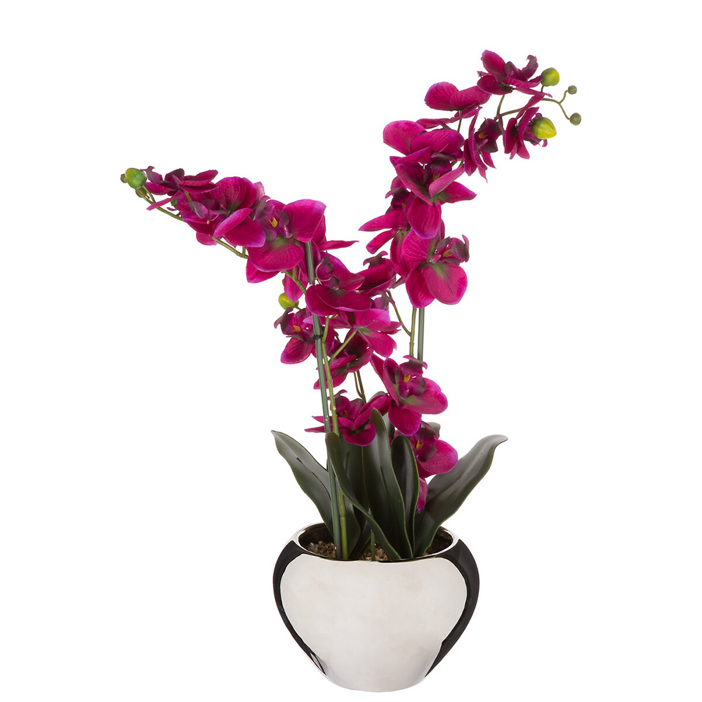 atmosphera-artificial-orchid-flower-in-ceramic-pot-2-assorted-colours