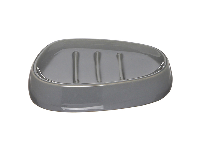 5five-ceramic-galet-soap-holder-grey-12cm