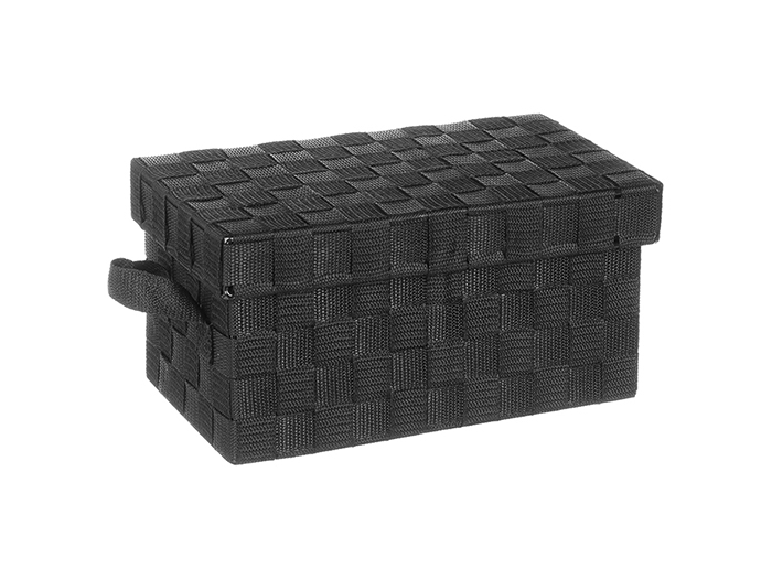 polypropylene-storage-basket-with-lid-black-30cm-x-18cm-x-15cm