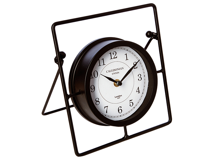 clock-on-metal-stand-17cm-x-19cm-x-21-5cm