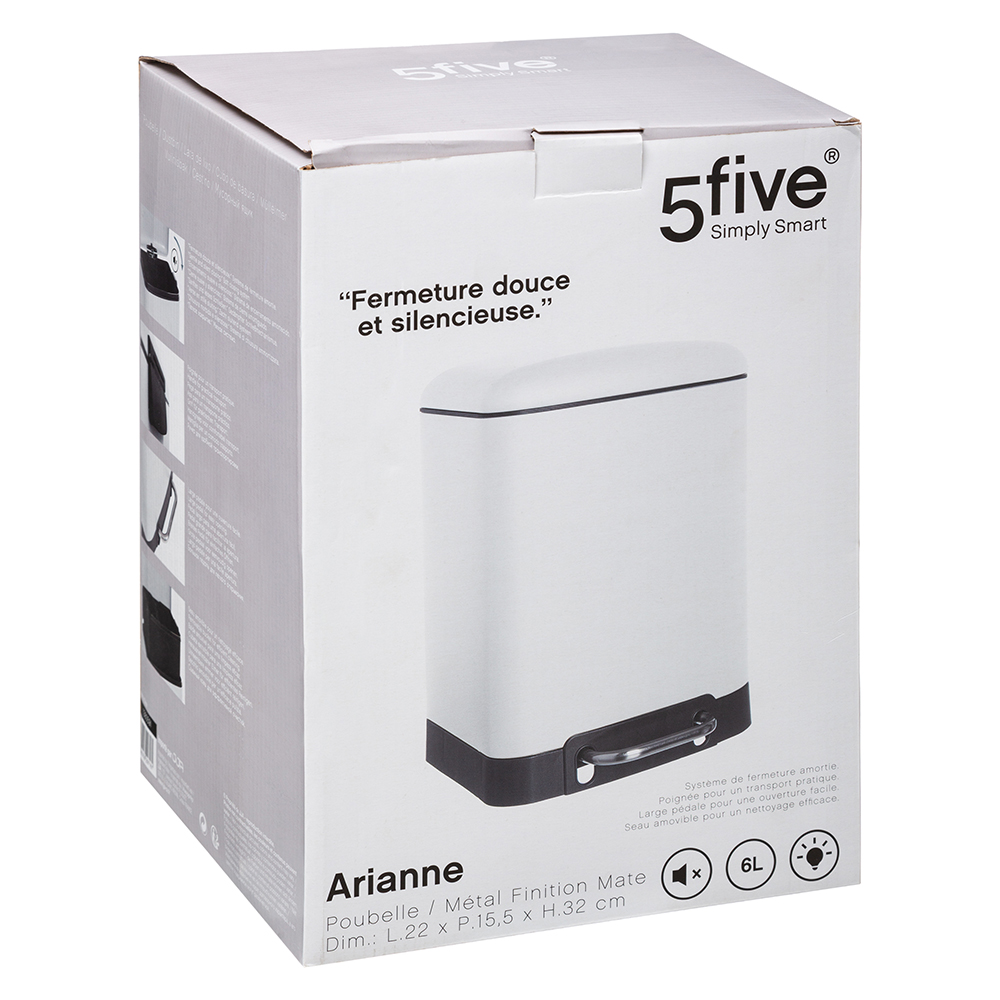 5five-ariane-pedal-waste-bin-with-soft-close-white-6l