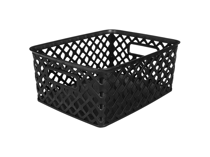 folk-perforated-storage-basket-black-25-5cm-x-19-5cm-x-10-5cm