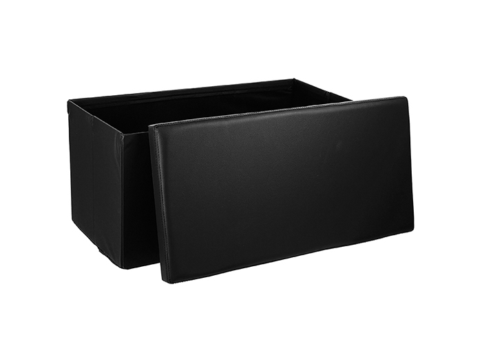 atmosphera-foldable-ottoman-pouf-black-colour-76-cm-x-37-5-cm-x-37-5-cm