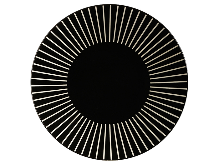 secret-de-gourmet-sun-design-plate-black-27-5cm