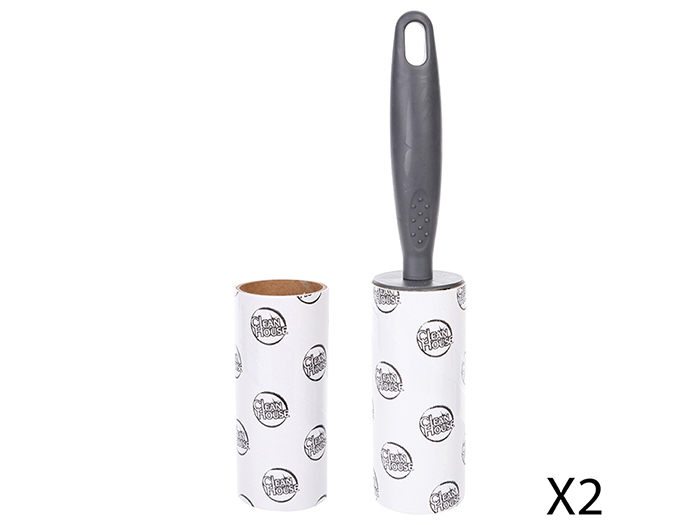 adhesive-lint-roller-brush-with-2-refills-grey-21cm-x-4cm