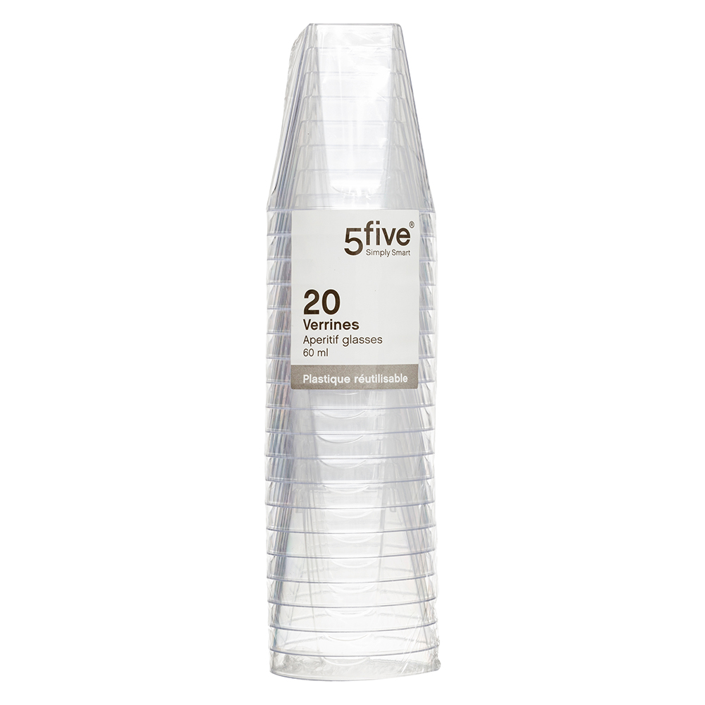 5five-reusable-plastic-cups-pack-of-20-pieces-60ml-transparent