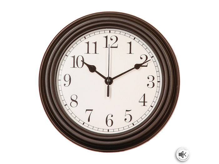 atmosphera-vintage-style-brown-round-wall-clock-22-cm-battery-not-included