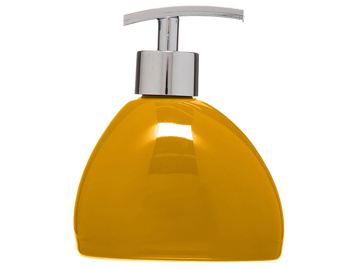 yellow-ceramic-silk-liquid-soap-dispenser