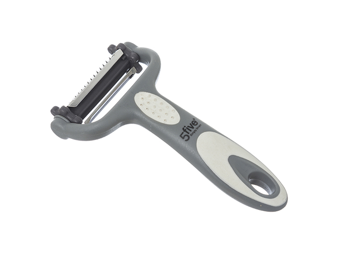 5five-plastic-vegetable-peeler-with-3-blades-grey