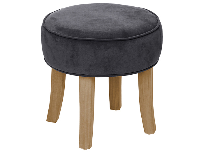 atmosphera-adriel-velvet-side-stool-dark-grey-35cm