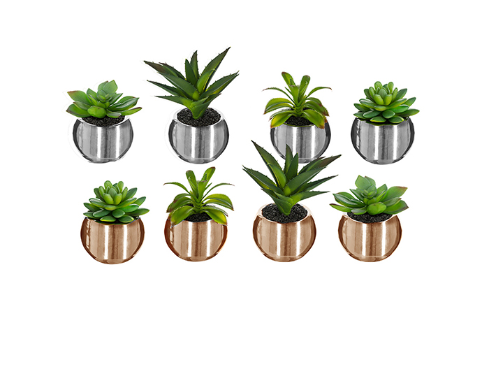 atmosphera-artificial-green-plant-in-shiny-pot-13-cm-4-assorted-designs