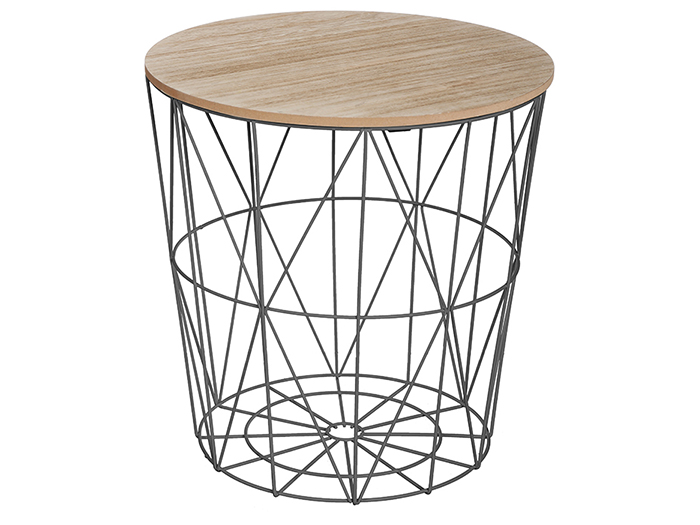 atmosphera-metal-cage-side-table-black-41-x-40-cm