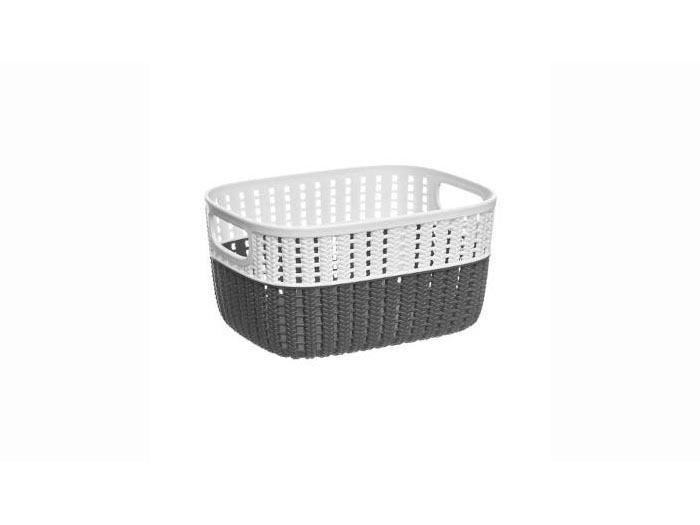 5five-duo-tone-storage-basket-3-5l-2-assorted-colours-23-5cm-x-17-9cm-x-11-9cm