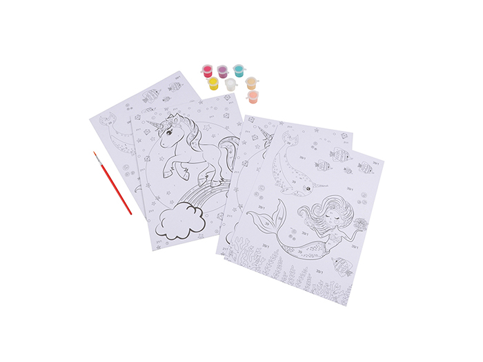 painting-by-numbers-set-of-2-pieces-mermaid-and-unicorn-set