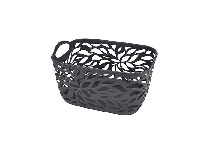 leaf-design-perforated-laundry-basket-7-5l-grey