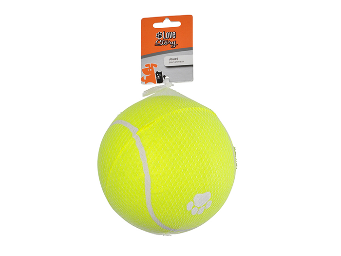paw-design-dog-toy-tennis-ball-yellow-15cm