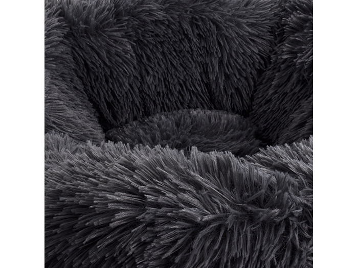 fluffy-polyester-round-pet-cushion-dark-grey-95cm-x-22cm