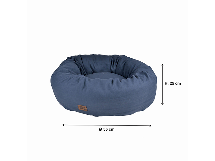 pet-polyester-round-cushion-bed-blue-55cm-x-25cm