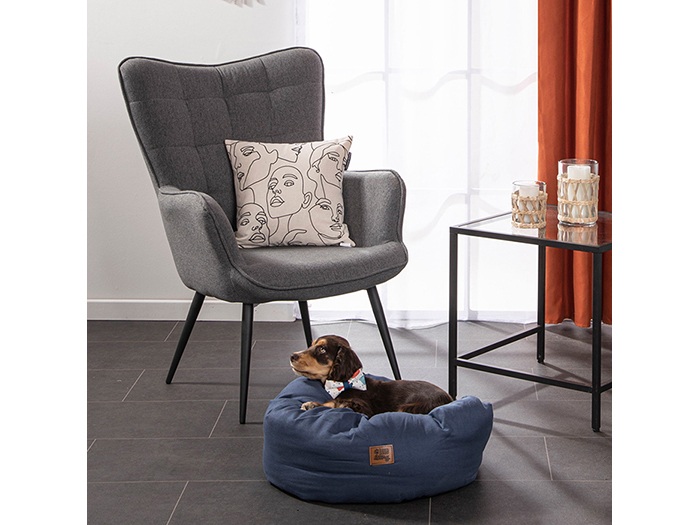 pet-polyester-round-cushion-bed-orange-55cm-x-25cm