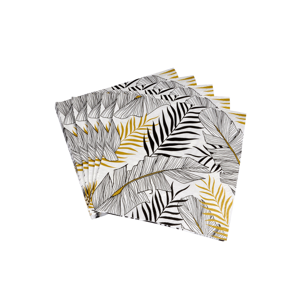 exotic-leaves-design-3-ply-paper-napkins-set-of-20-pieces-33cm-x-33cm