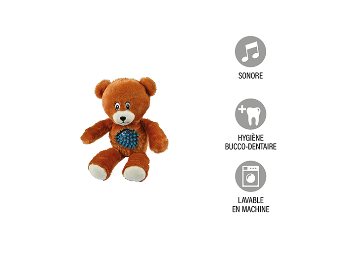 bear-soft-toy-for-dogs-polyester-with-sound-brown-27cm
