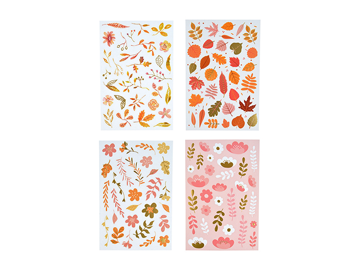 harmony-leaves-flowers-stickers-4-assorted-designs