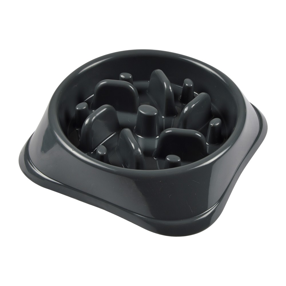 bowl-slow-feeding-pet-plastic-d20-cm-x-4-5-cm-anthracite