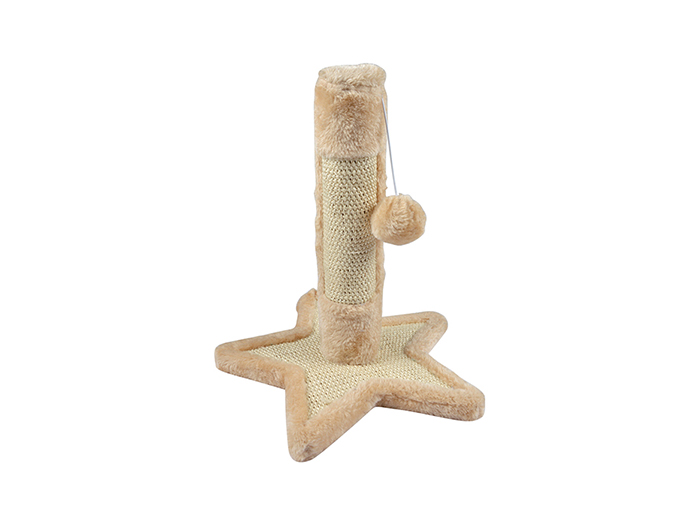 star-shaped-cat-tree-scratcher-toy-beige-33-cm