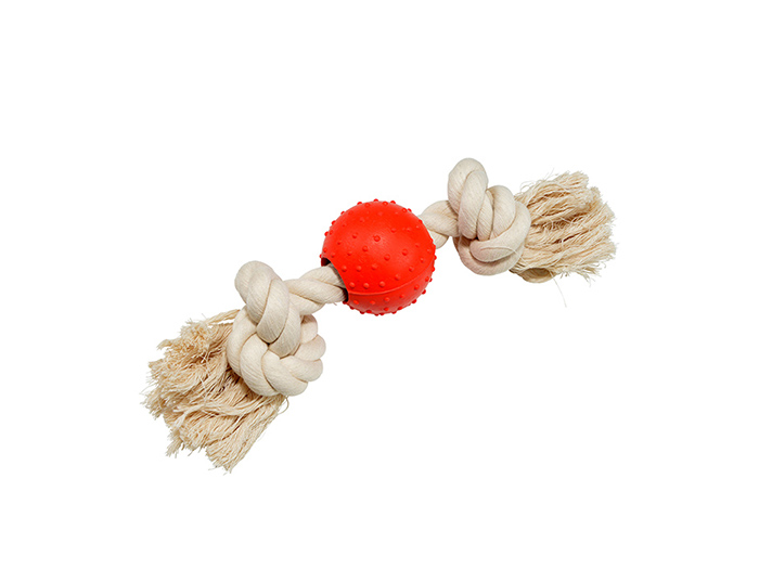 rubber-ball-rope-dog-toy-red-5cm-x-25cm