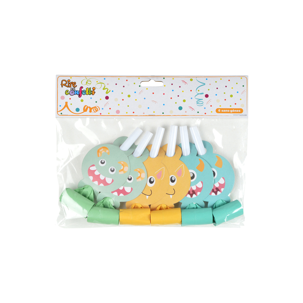 monsters-design-party-blowers-set-of-6-pieces