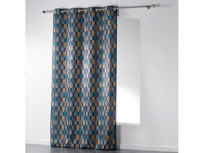 palpito-printed-polyester-eyelet-curtain-140-x-260-cm-grey-and-blue