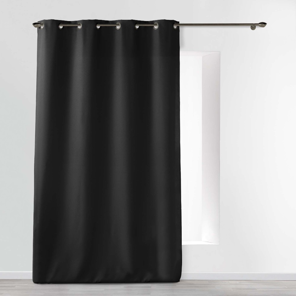 douceur-d’intérieur-essentiel-polyester-eyelet-curtain-140-×-260-cm-black